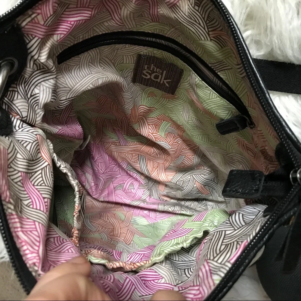 The Sak Laurel crossbody leather‎ handbag EUC